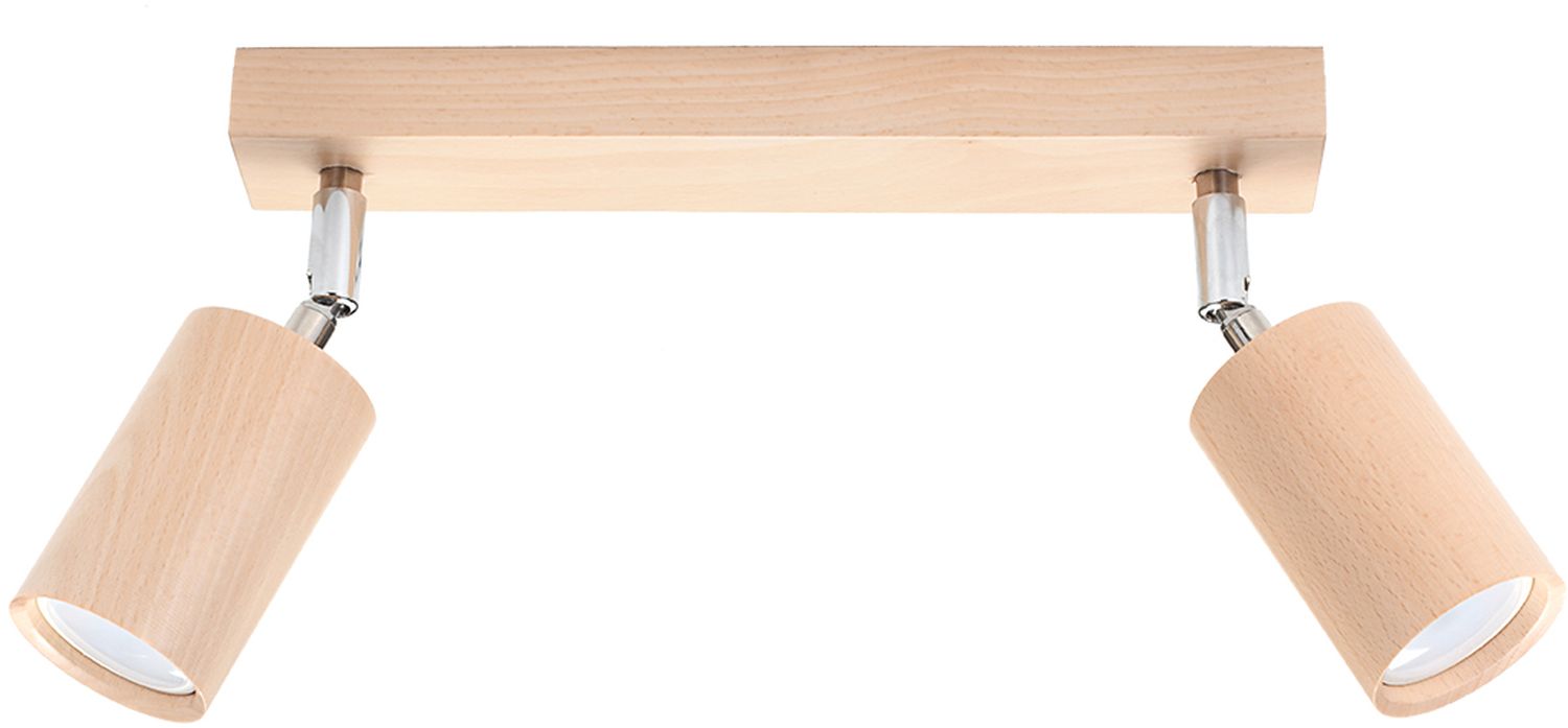 Sollux Lighting Berge lámpara de techo 2x40 W cromo-marrón SL.0702