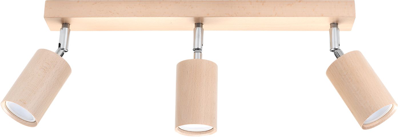 Sollux Lighting Berge lámpara de techo 3x40 W cromo-marrón SL.0703