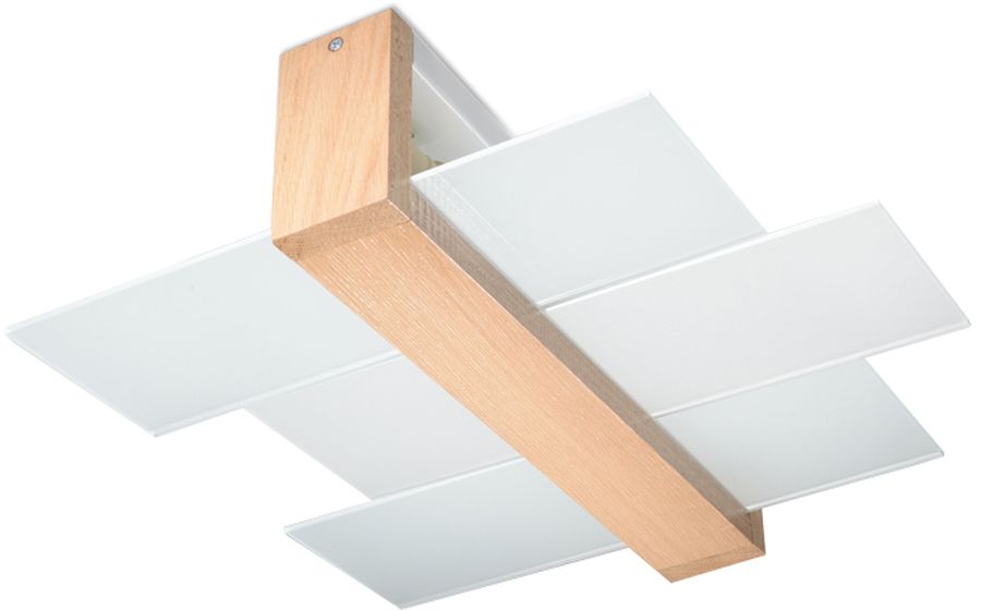 Sollux Lighting Feniks lámpara de techo 2x60 W madera SL.0076