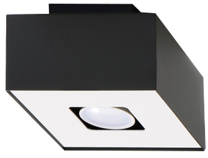 Sollux Lighting Mono lámpara de techo 1x40 W blanco-negro SL.0070
