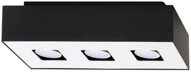 Sollux Lighting Mono lámpara de techo 3x40 W blanco-negro SL.0072