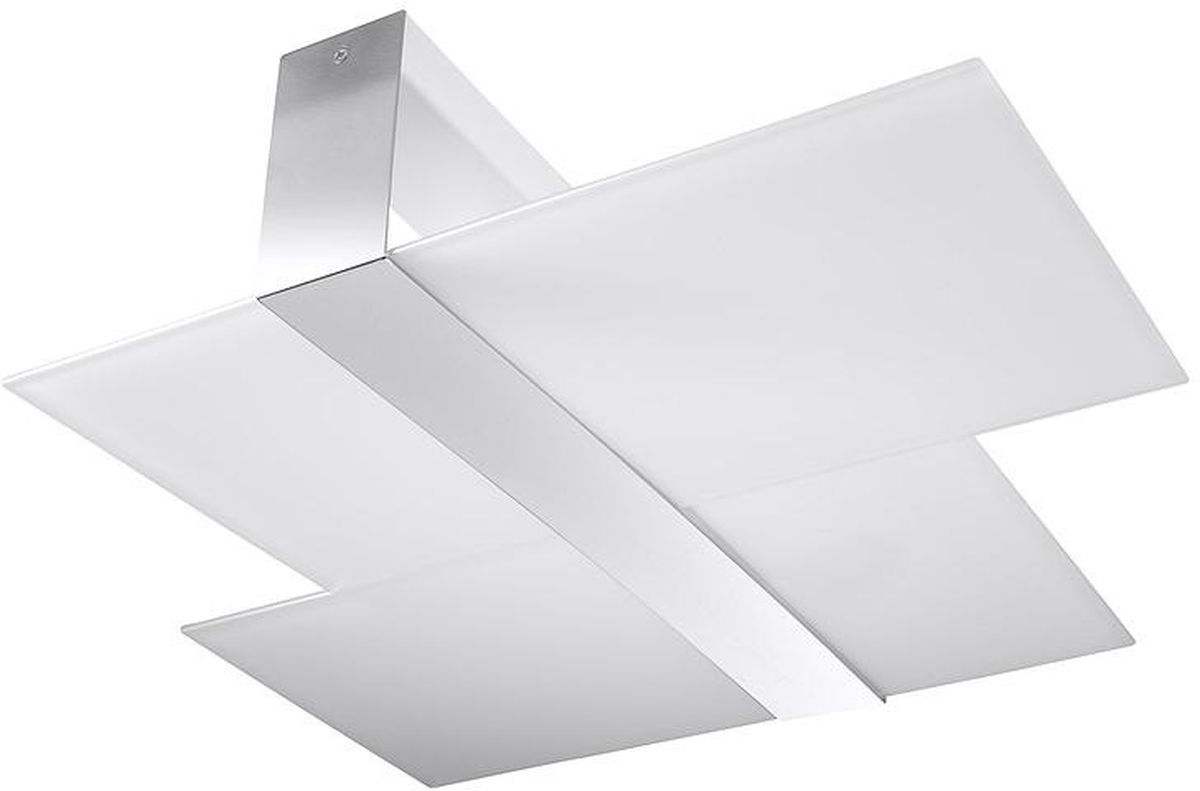Sollux Lighting Massimo lámpara de techo 2x60 W blanco-cromo SL.0188