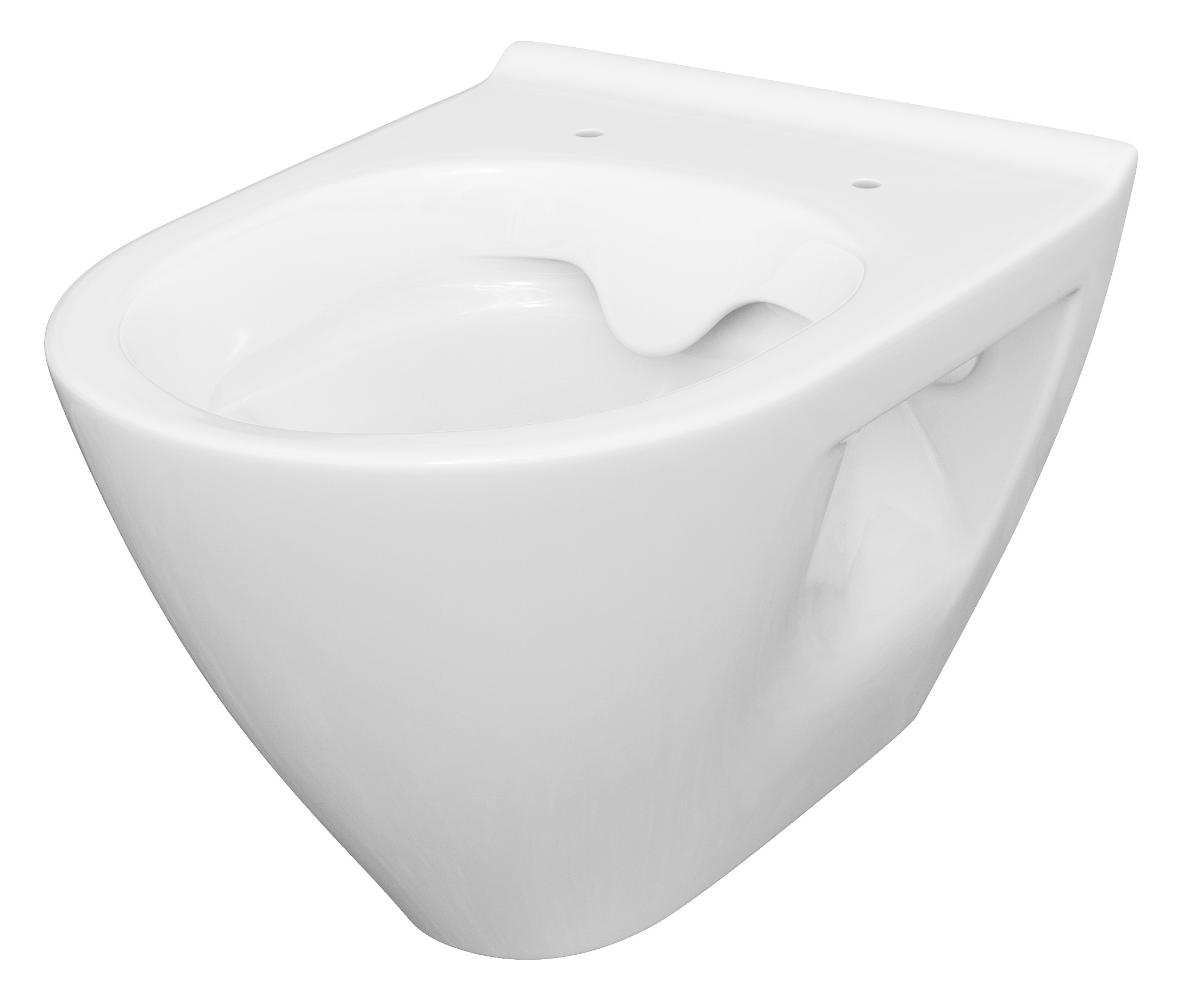 Cersanit Mille Plus taza de inodoro suspendido sin reborde blanco K675-007