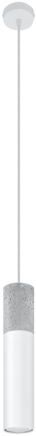 Sollux Lighting Borgio lámpara colgante 1x40 W blanco-hormigón SL.0647