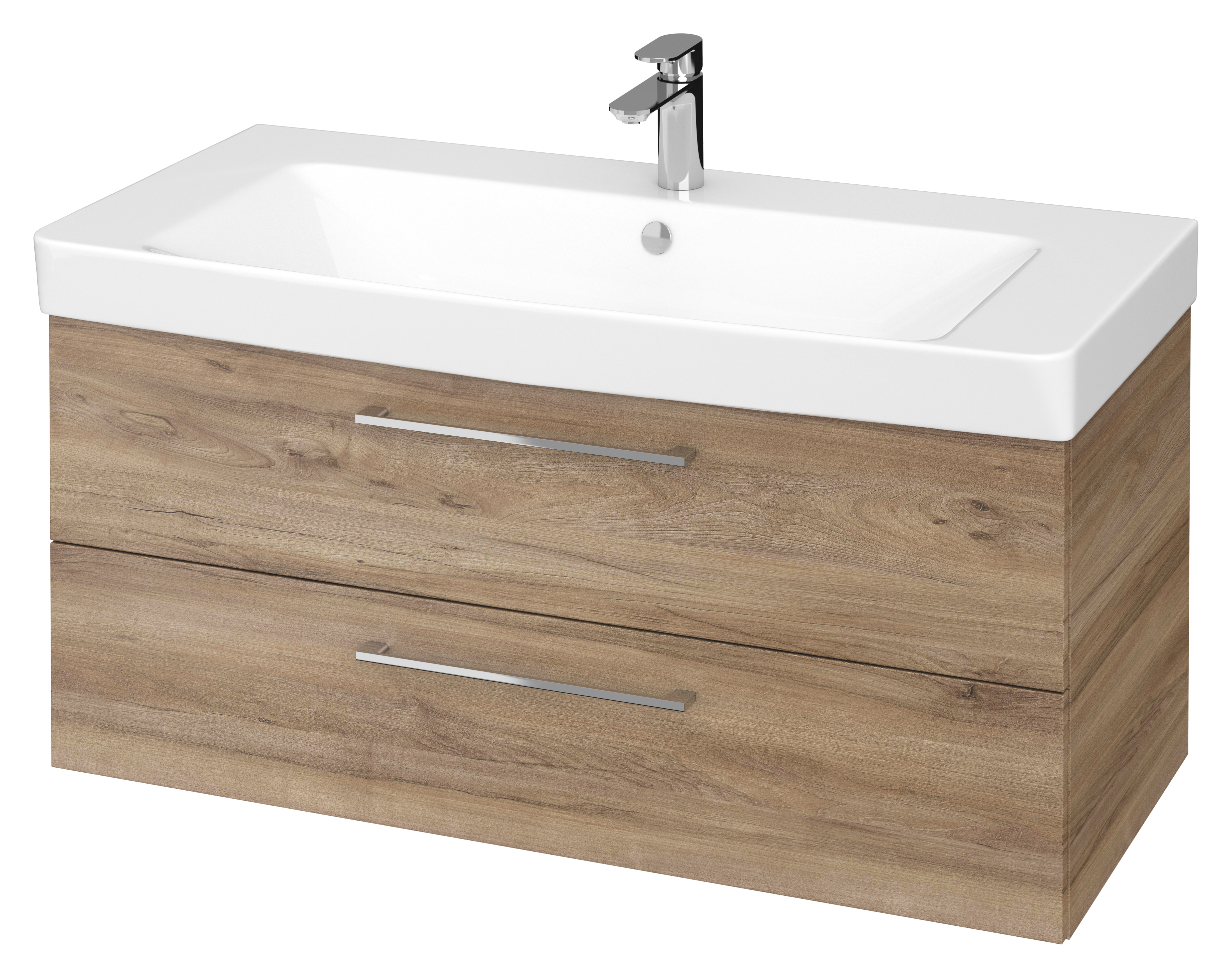 Cersanit Mille lavabo con mueble 101 cm nogal S801-331-DSM