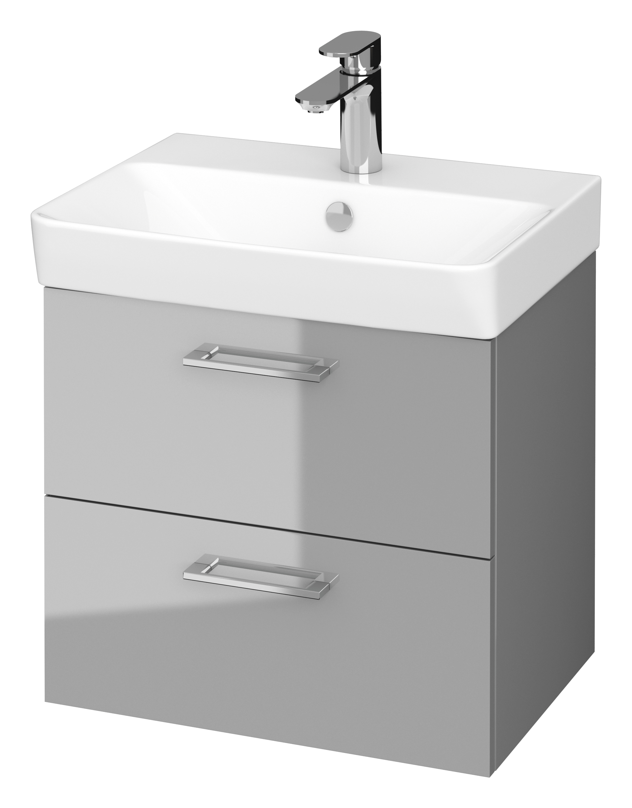 Cersanit Mille lavabo con mueble 50.5 cm gris S801-320-DSM