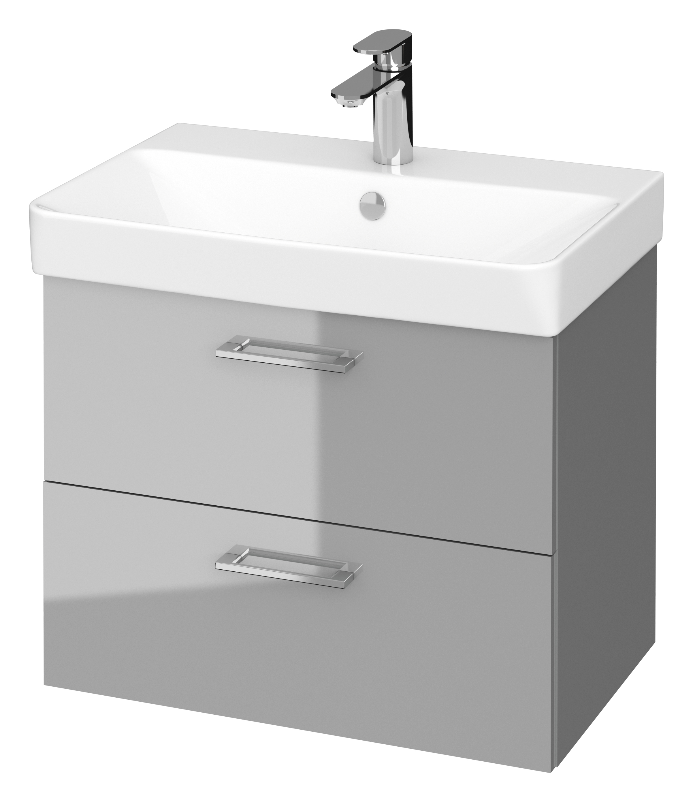 Cersanit Mille lavabo con mueble 60 cm gris S801-317-DSM