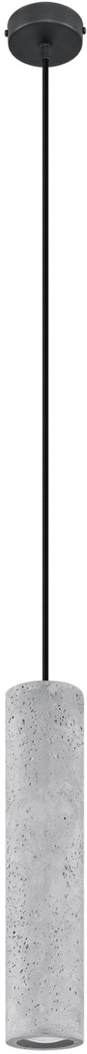 Sollux Lighting Luvo lámpara colgante 1x40 W negro-hormigón SL.0653