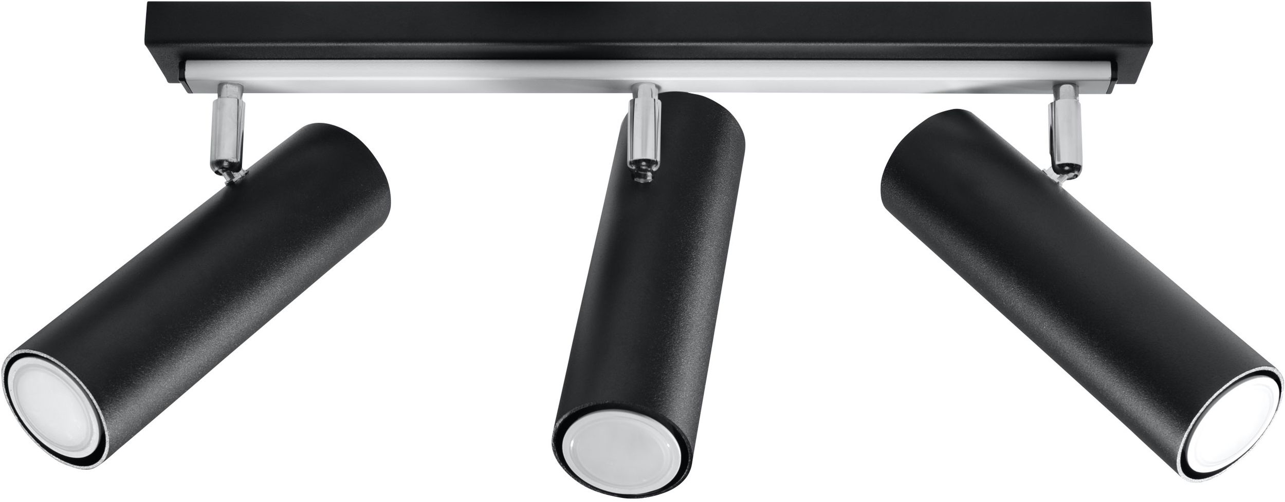 Sollux Lighting Direzione lámpara de techo 3x6 W negro SL.0501