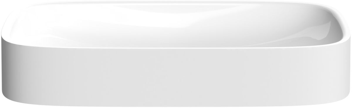 Hoesch LaSenia lavabo 60x35 cm oval sobre encimera blanco 4521.013