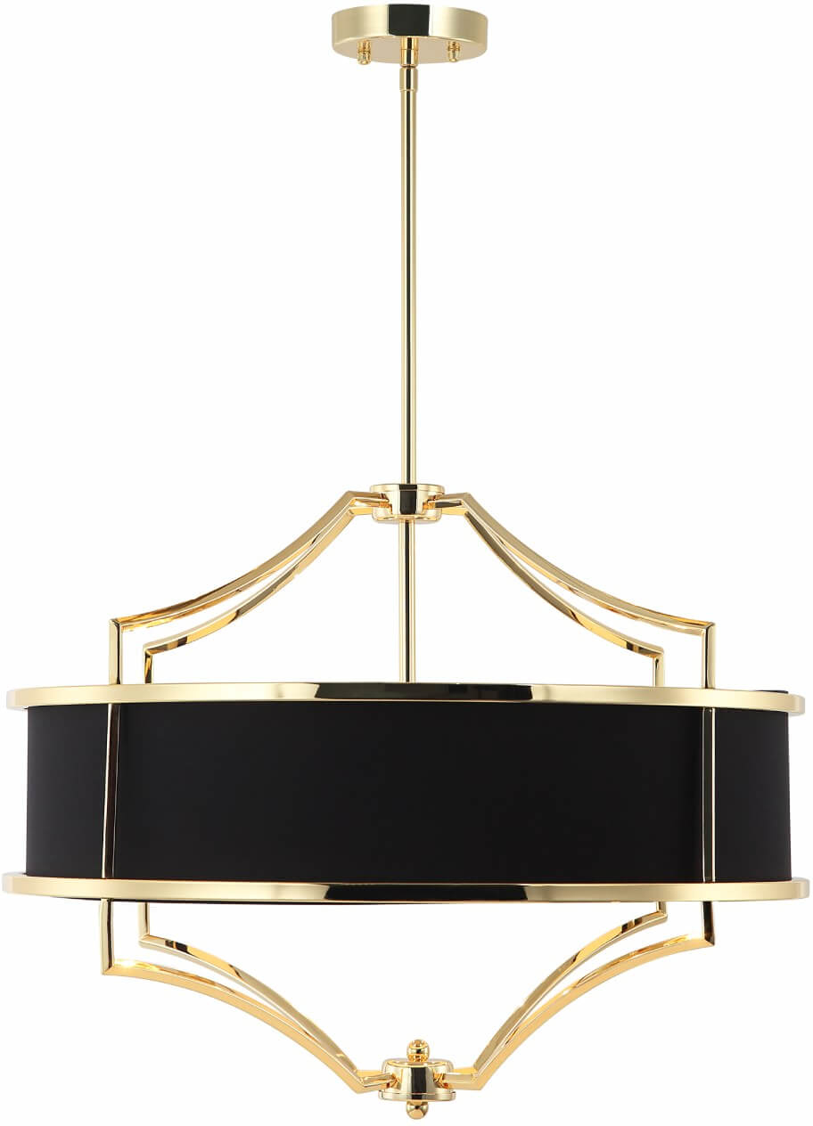 Open Design Stesso lámpara de techo 4x15 W negro-oro OR84160