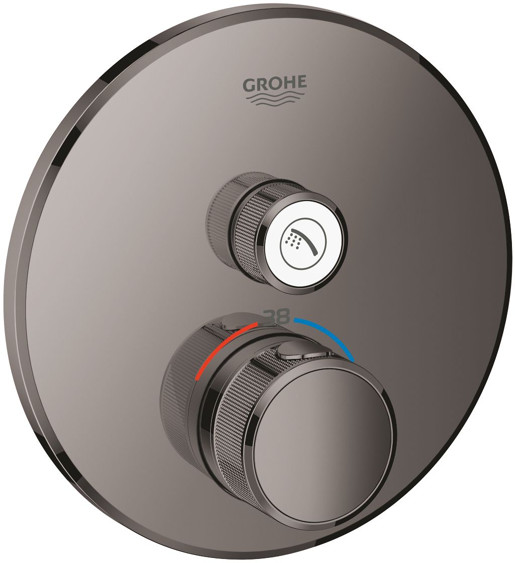 Grohe Grohtherm SmartControl grifo para ducha empotrado con termostato Hard Graphite 29118A00
