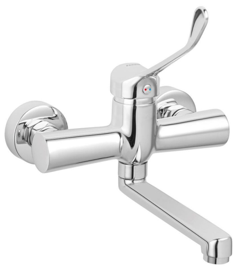 Ferro Algeo Medico grifo para lavabo a pared cromo BAGM3