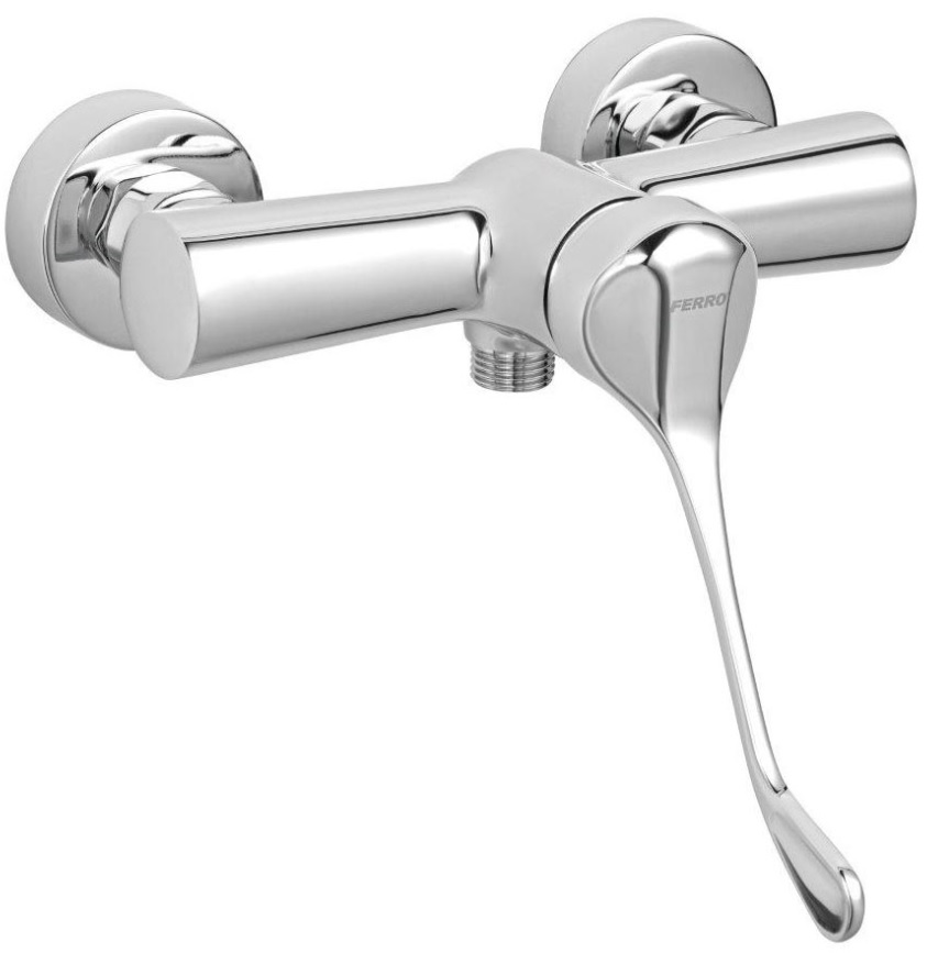 Ferro Algeo Medico grifo para ducha a pared cromo BAGM7