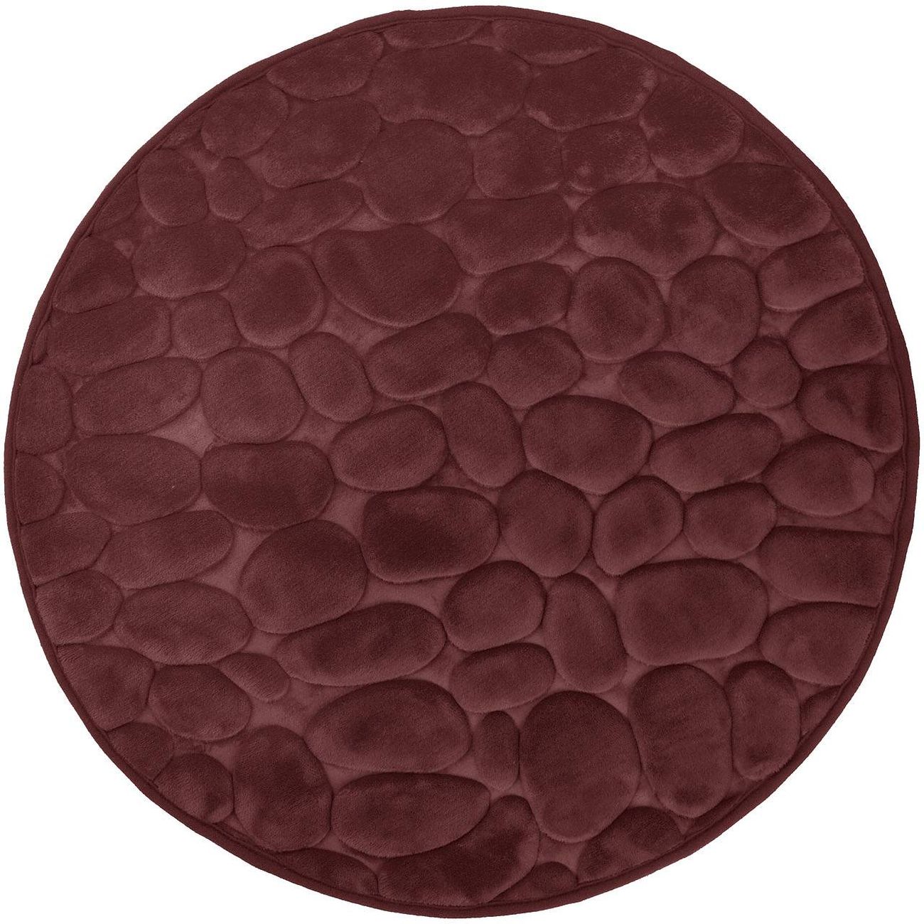 Duschy Bellarina alfombrilla para baño 60x60 cm circular marrón 767-89