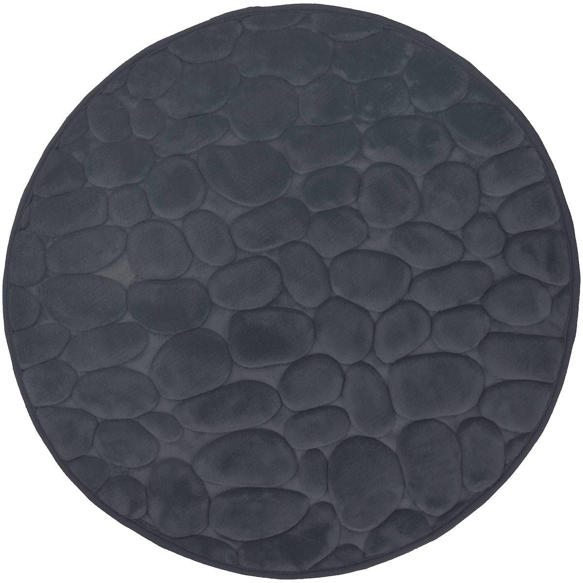 Duschy Bellarina alfombrilla para baño 60x60 cm circular gris 767-26