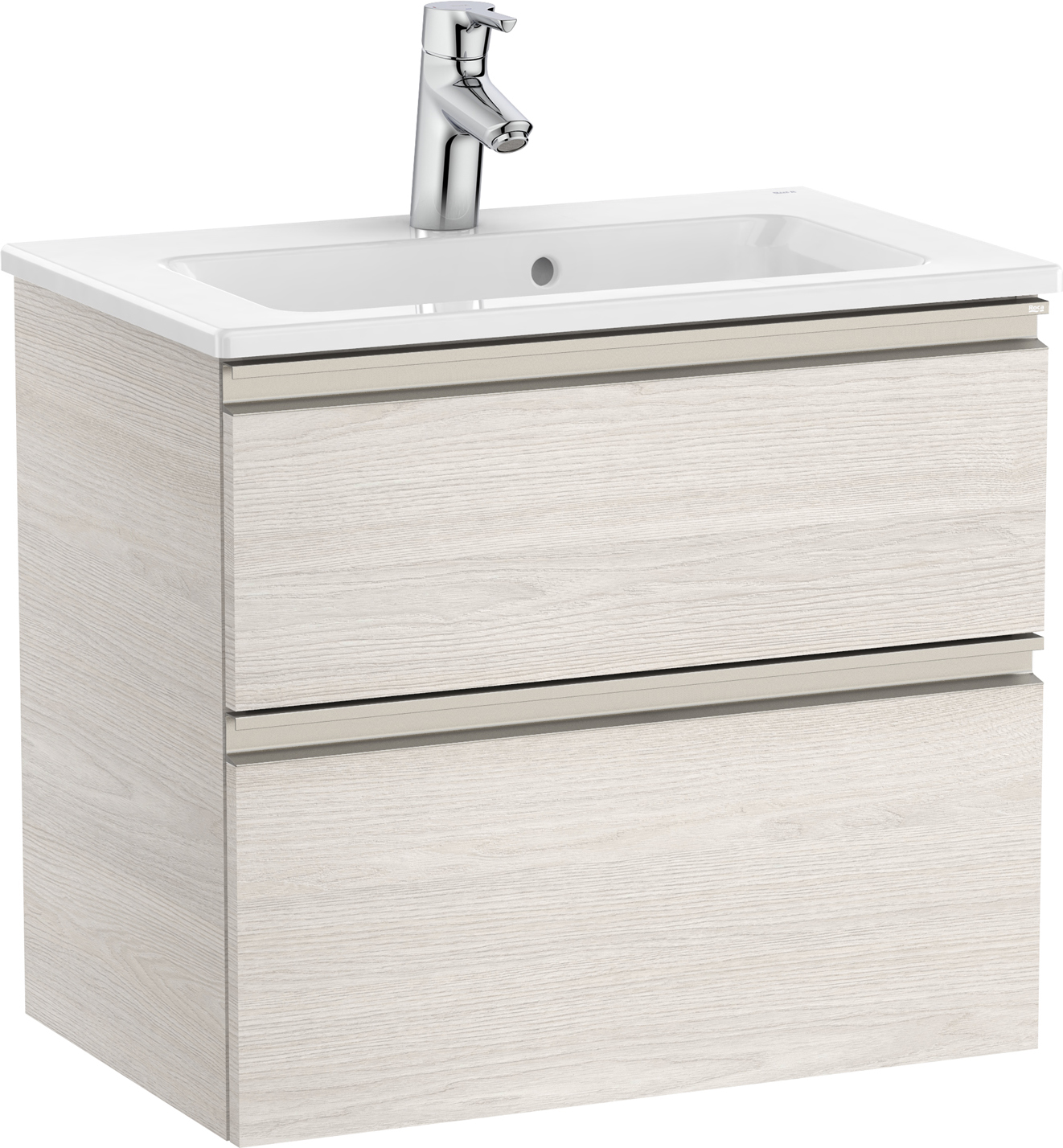 Roca Gap-N Compacto lavabo con mueble 60.5 cm fresno A851495434