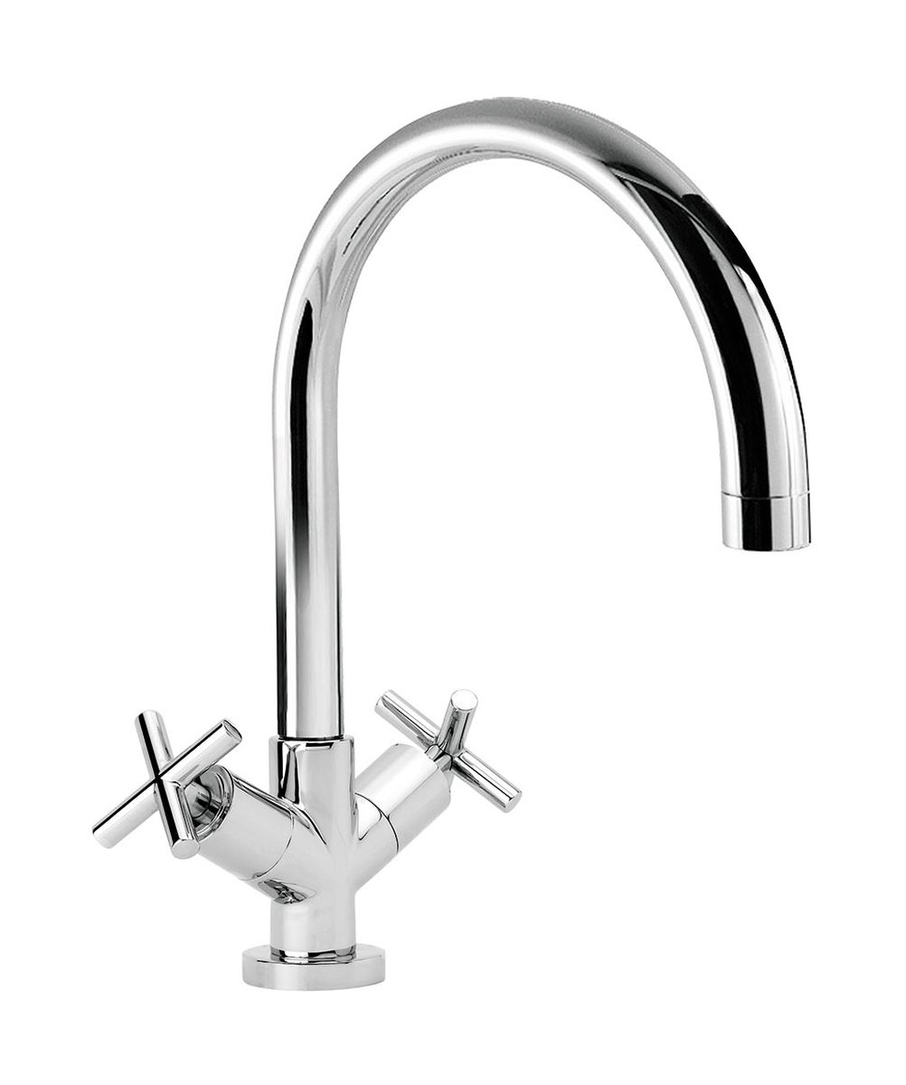 Tres Bimax-Tres grifo de cocina de pie cromo 1.63.333