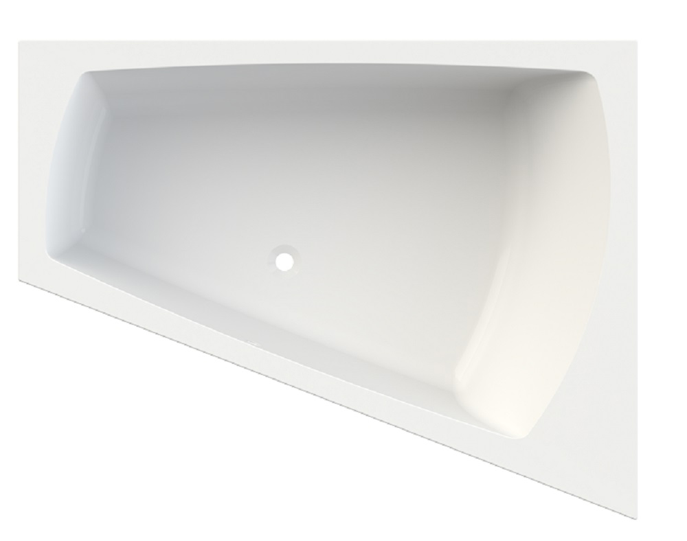 Hoesch Largo wanna narożna 180x140 cm do zabudowy trapezowa prawa biała 3706.010