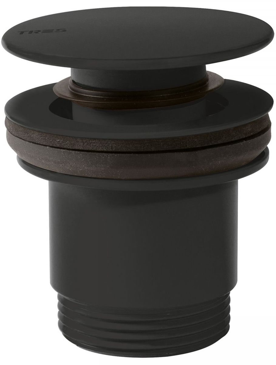 Tres tapón para lavabo negro 242.840.01.NM