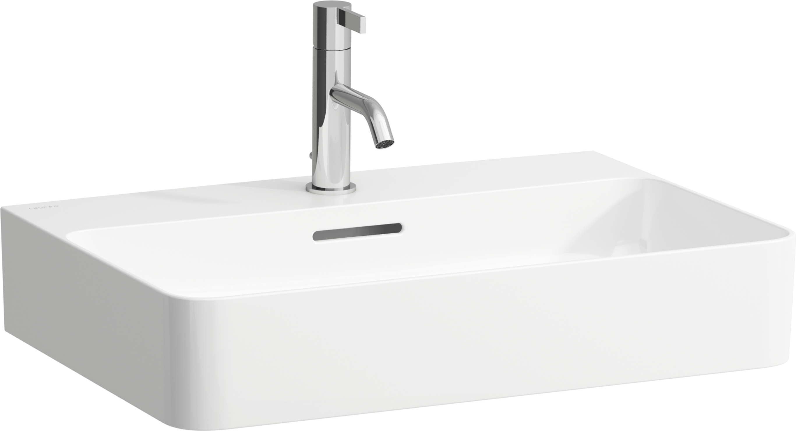 Laufen Val lavabo 60x42 cm rectangular clásico-sobre encimera blanco brillante H8102830001041