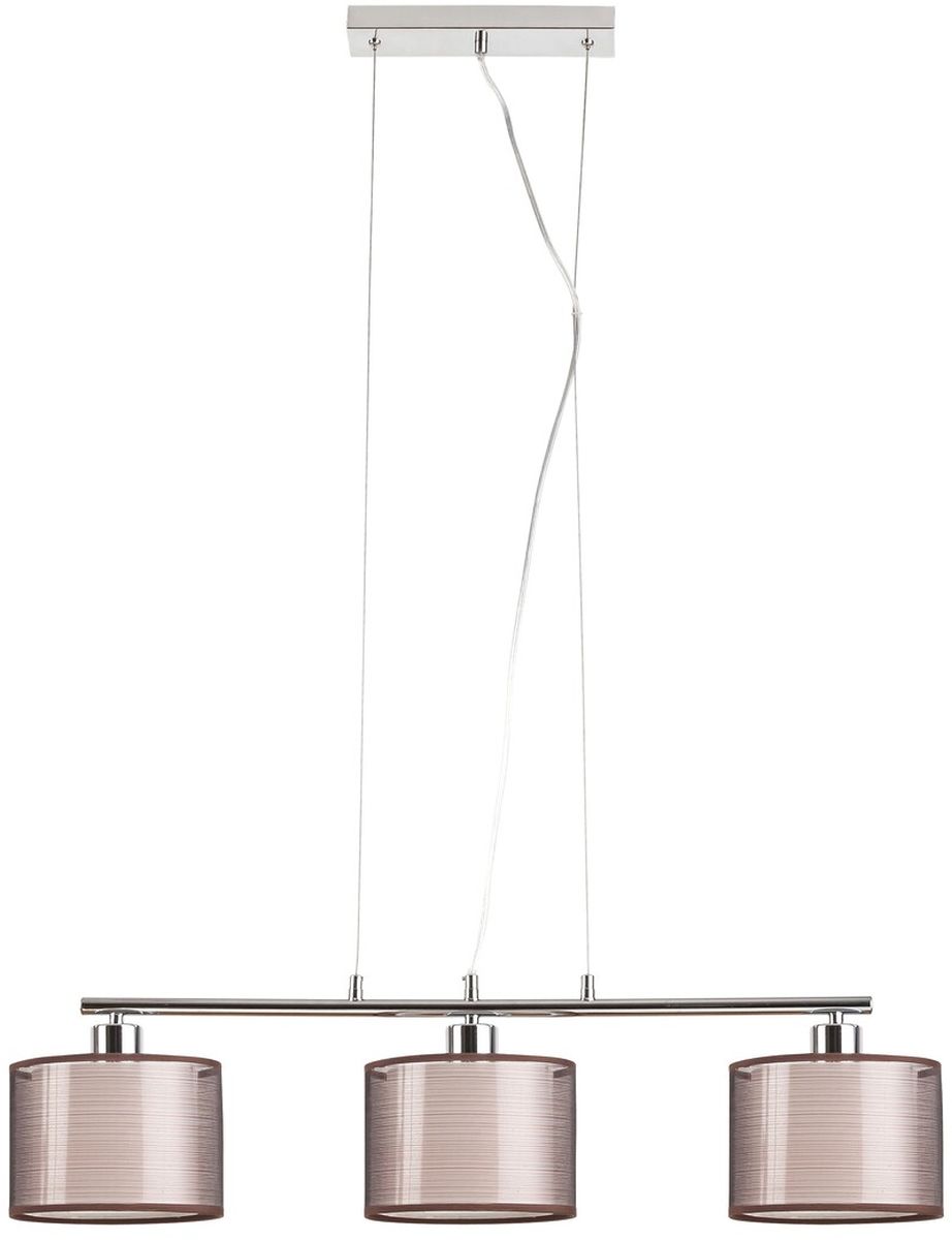 Rabalux Anastasia lámpara colgante 3x60 W cromo-marrón 2630