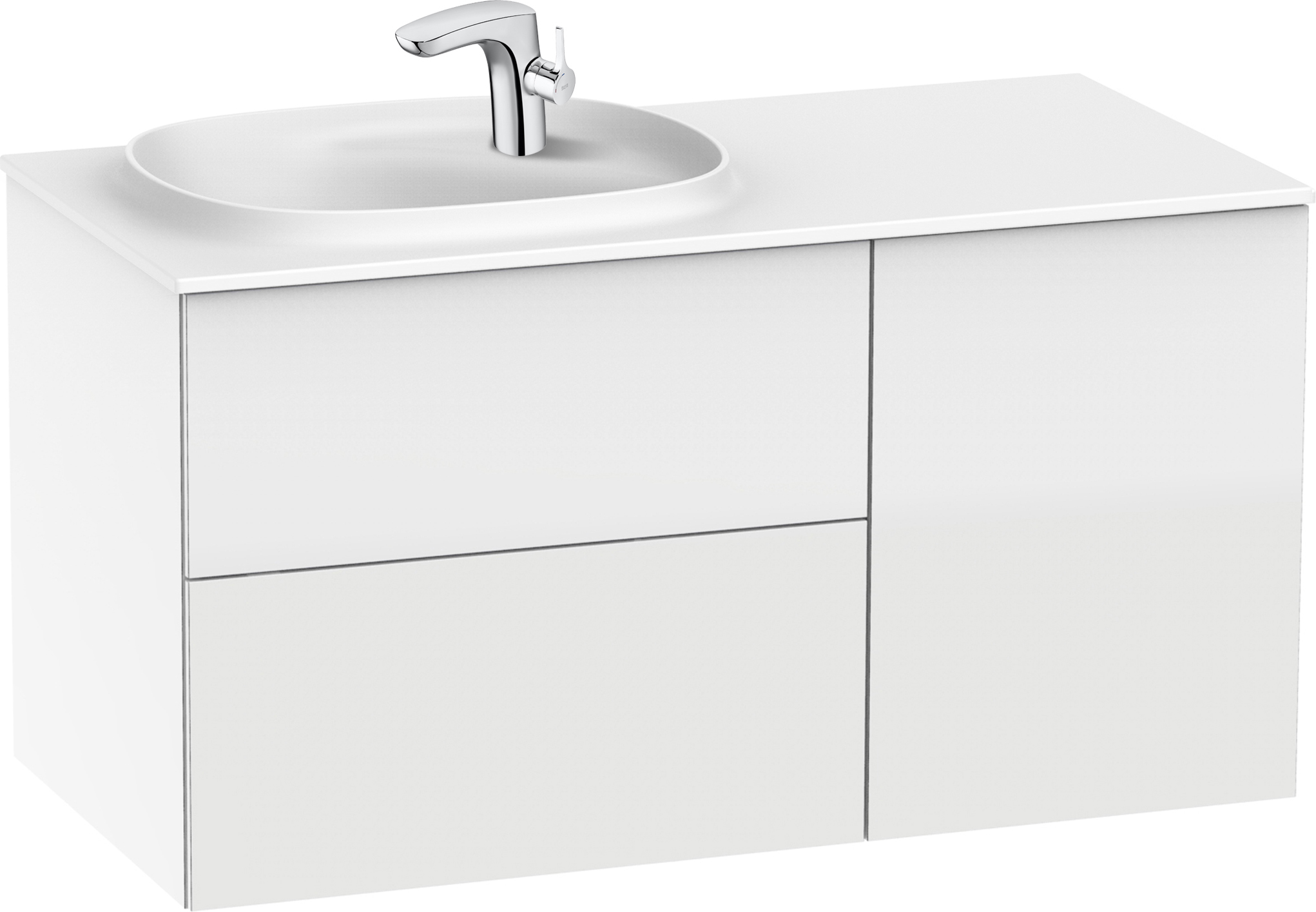 Roca Beyond lavabo con mueble 100 cm blanco A851389806