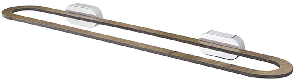 BISK Bergen toallero cromo-madera 07066