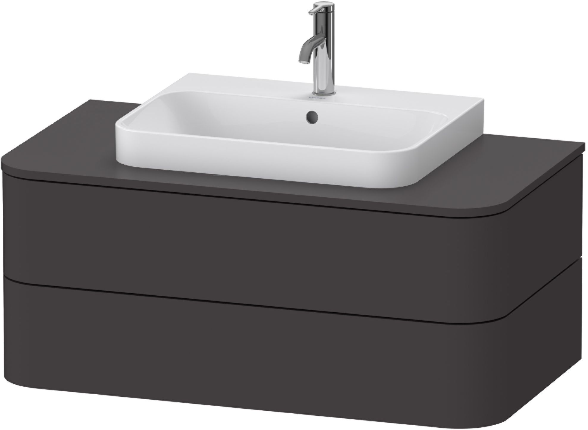 Duravit Happy D.2 armario 100x55x40.8 cm suspendido, para lavabo grafito HP497108080