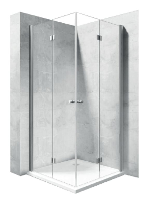 Rea Fold puerta de ducha 70 cm plegable cromo brillante/vidrio transparente REA-K7444