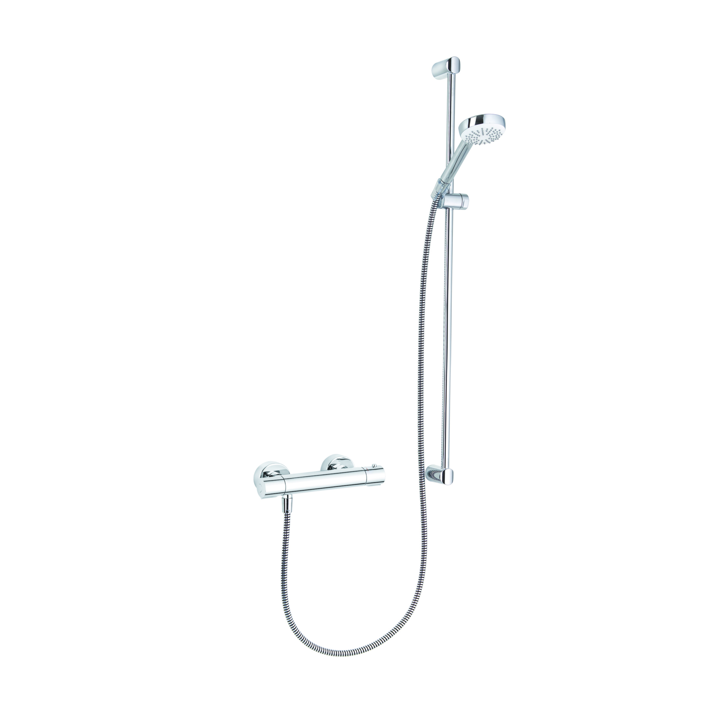 Kludi Logo Shower Duo conjunto de ducha a pared con termostato cromo 6857805-00
