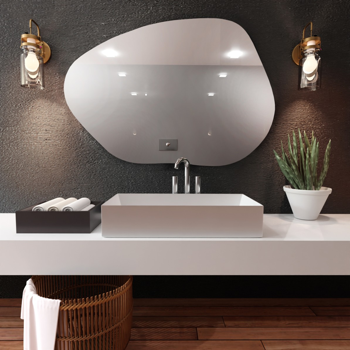 Baltica Design Stain I espejo 60x36 cm 5903003187776