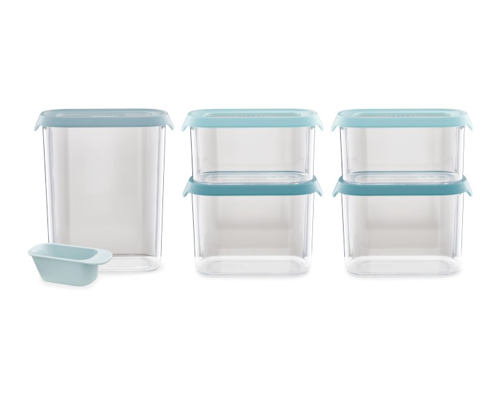 Joseph Joseph Cupboard Store juego de recipientes 31x8.5x21 cm transparente-azul 81113