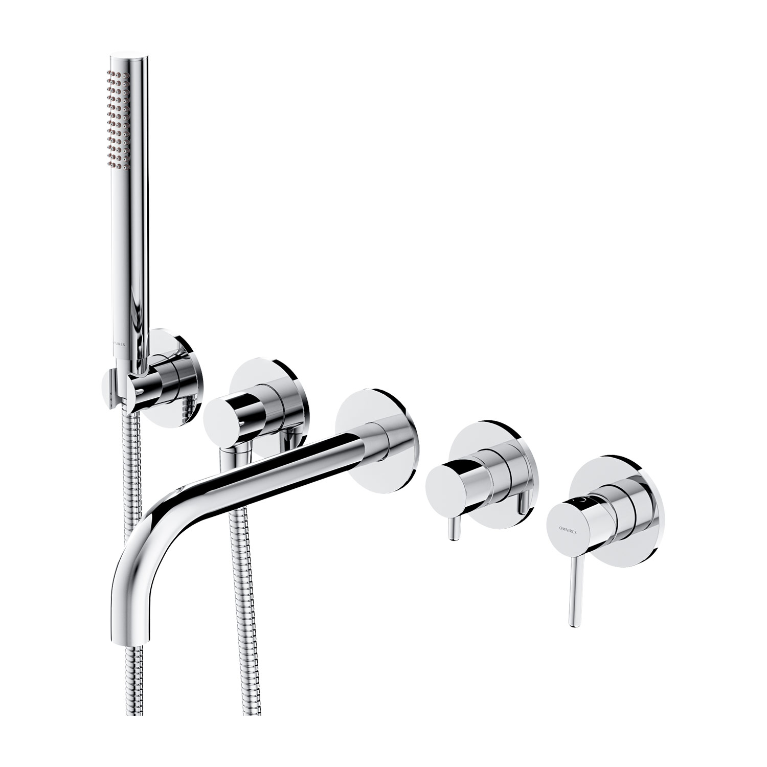 Omnires Y grifo de bañera y ducha empotrado cromo Y1237/1CR