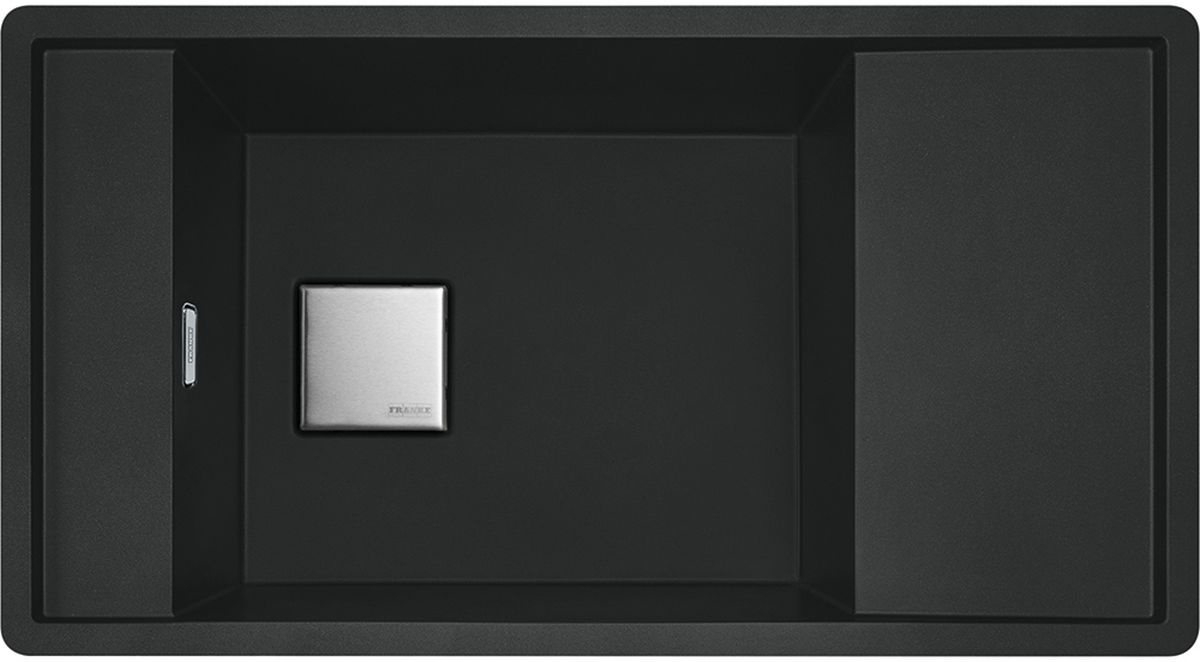 Franke fregadero de granito 87.7x49.5 cm negro 114.0649.482