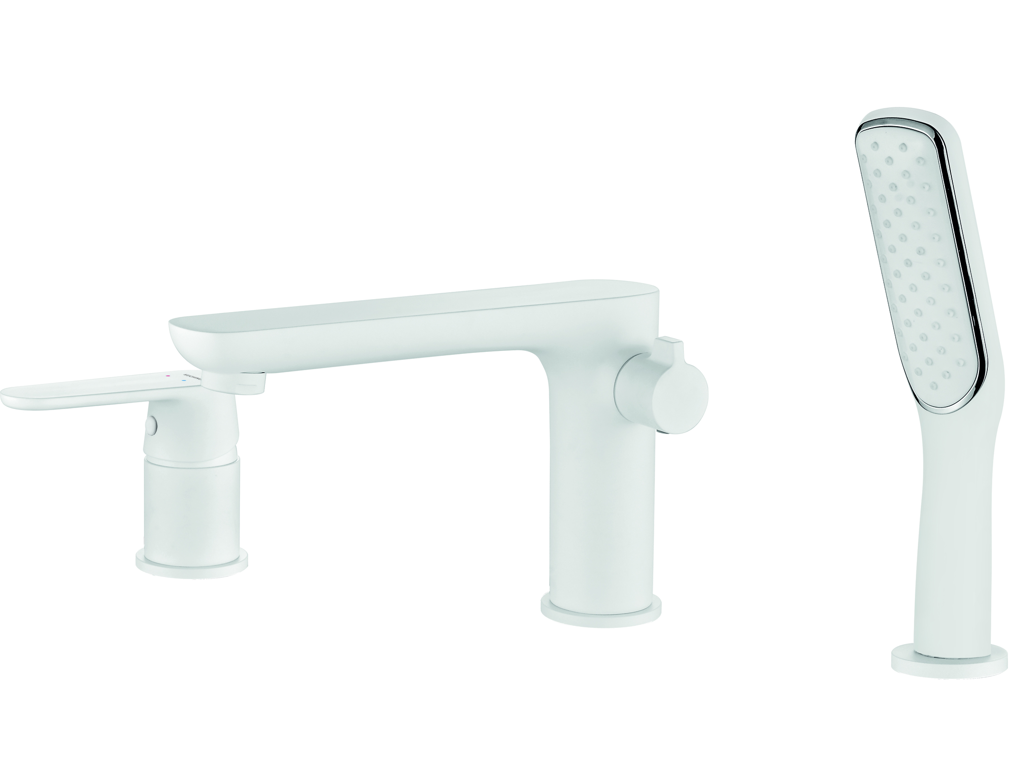 Kuchinox Dima grifo de bañera y ducha en bañera blanco BQD613D