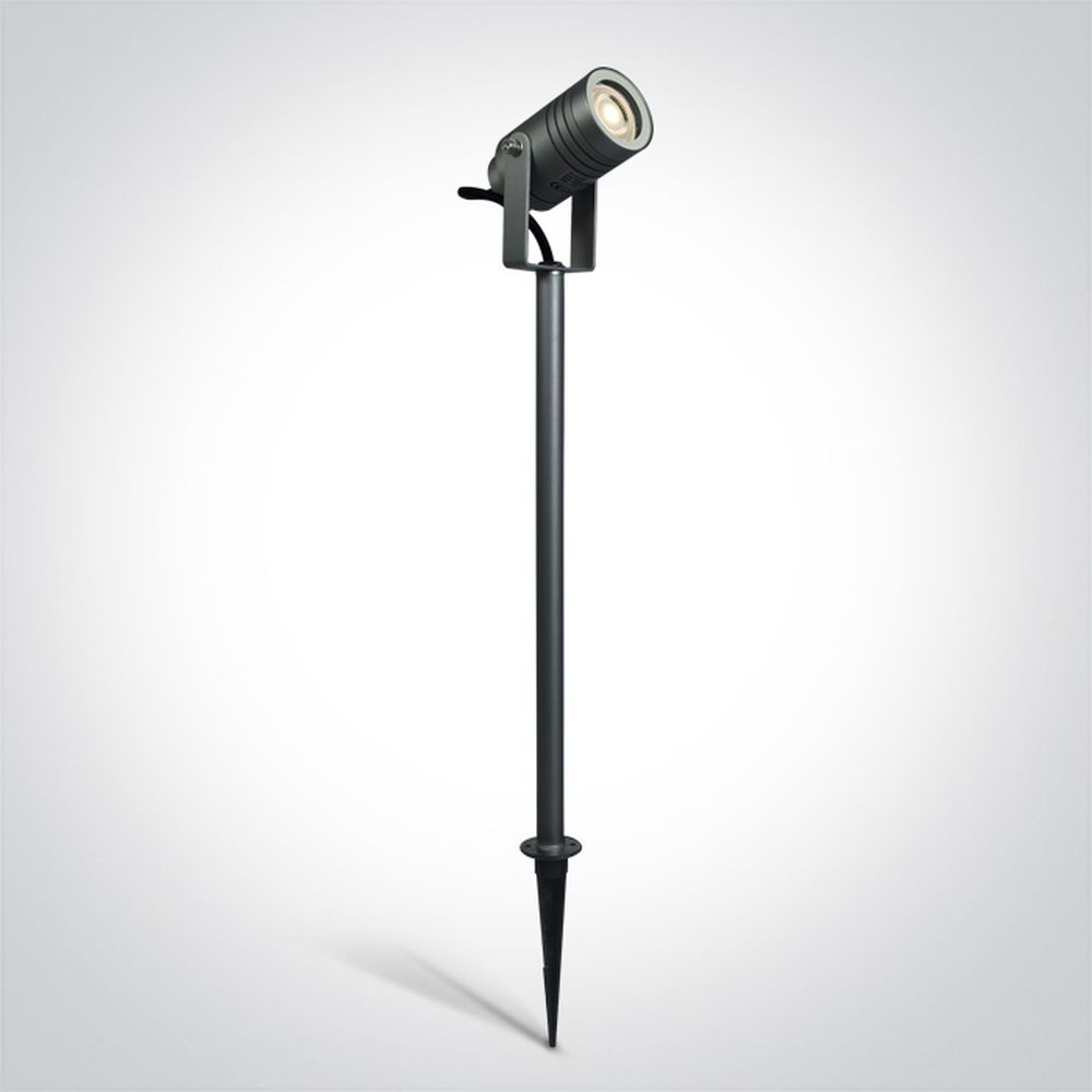 One Light lámpara de suelo 1x35 W gris 67198AG/AN