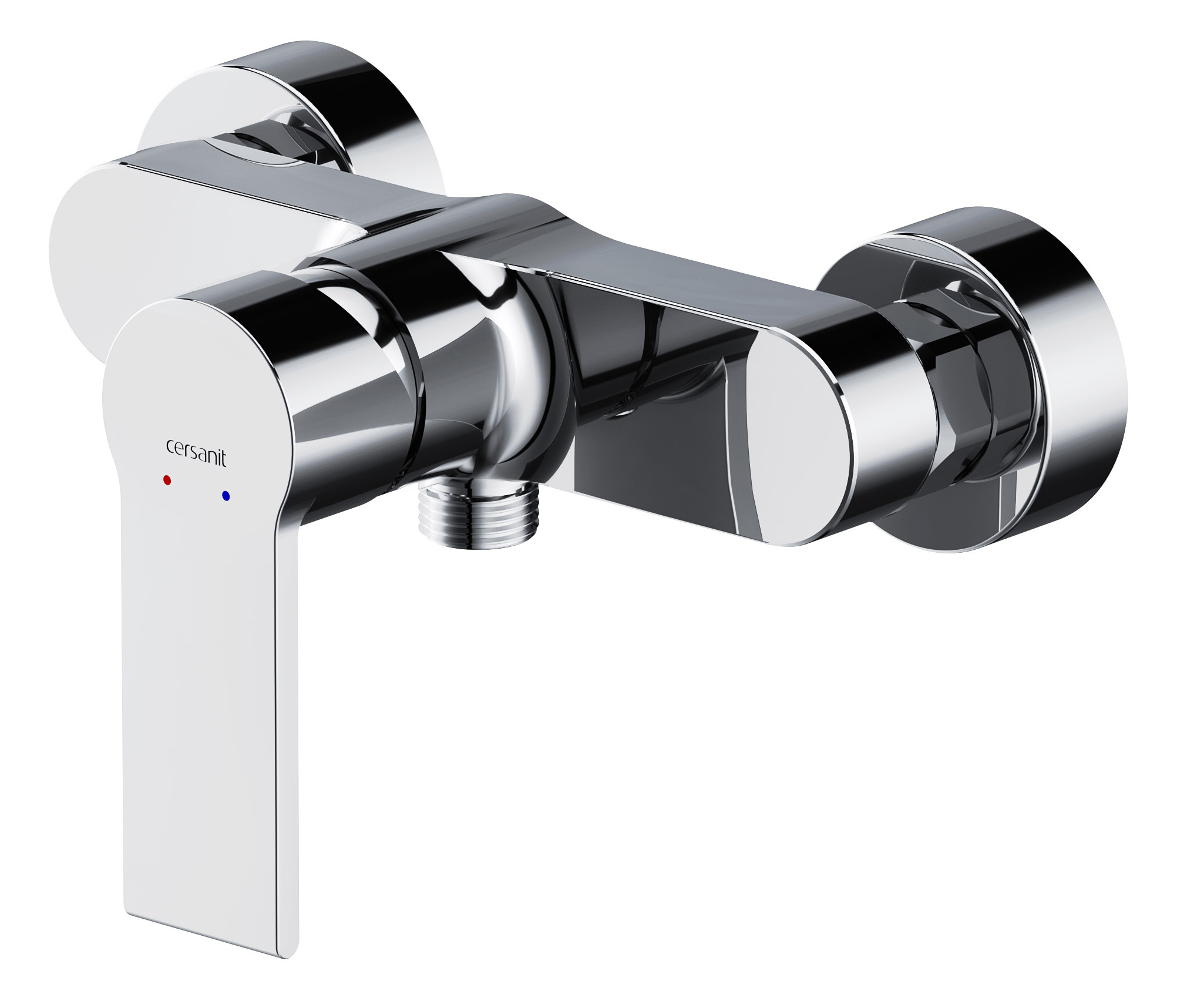 Cersanit Verso grifo para ducha a pared cromo S951-403