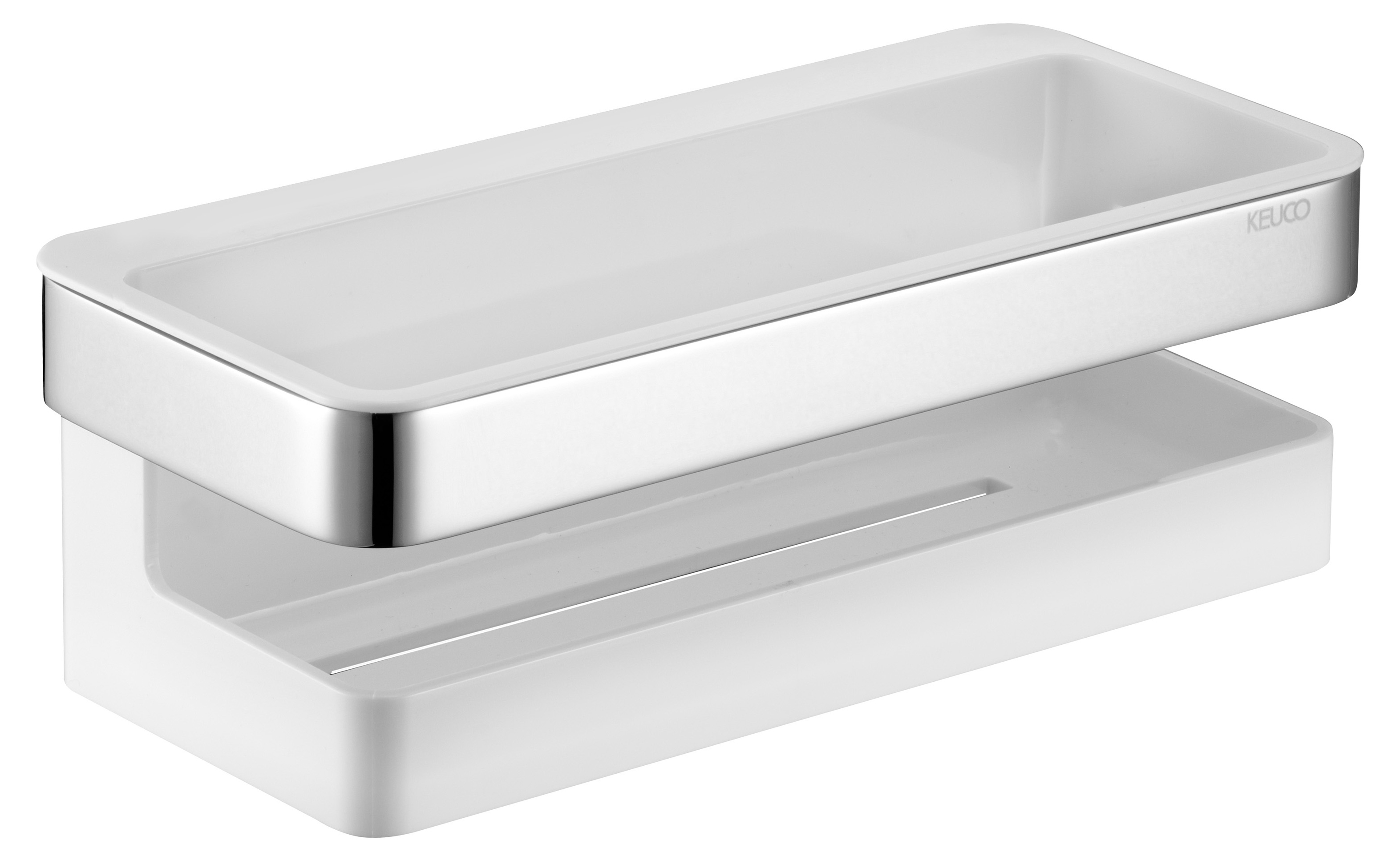 Keuco Moll cesta de baño cromo-blanco 12758010000
