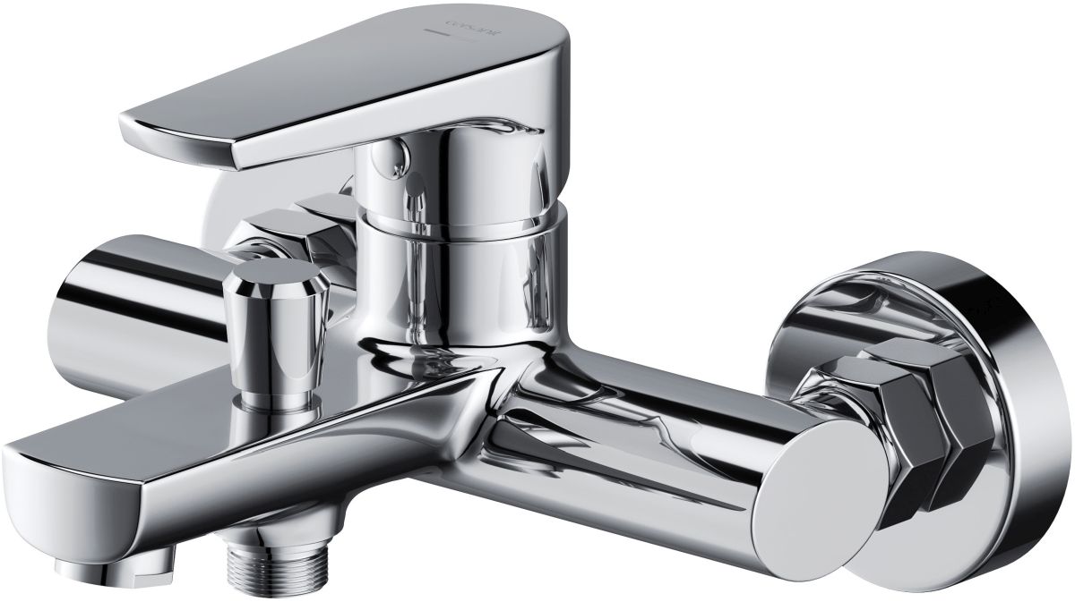 Cersanit Moduo grifo de bañera y ducha a pared cromo S951-346