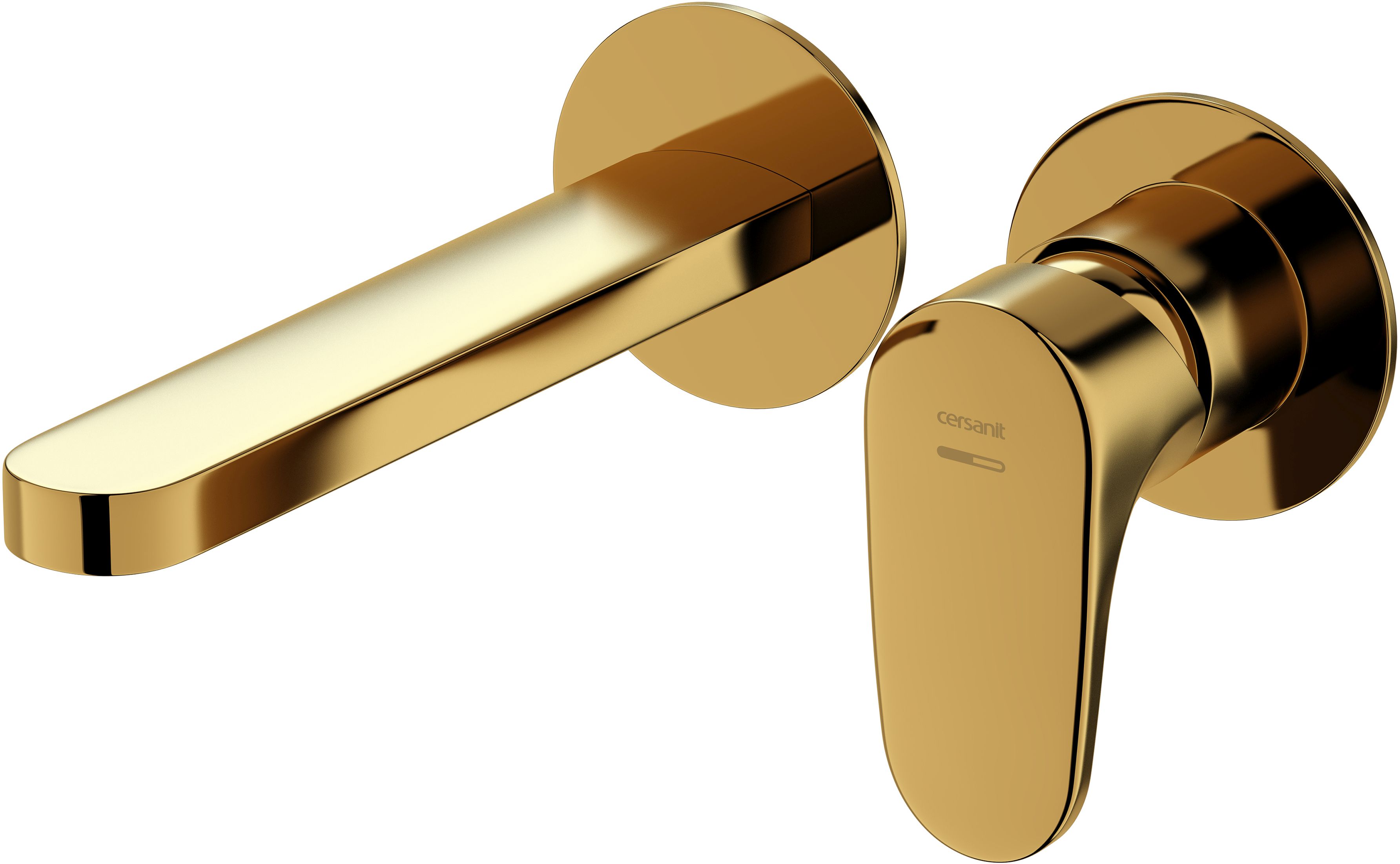 Cersanit Inverto grifo para lavabo empotrado oro S951-299