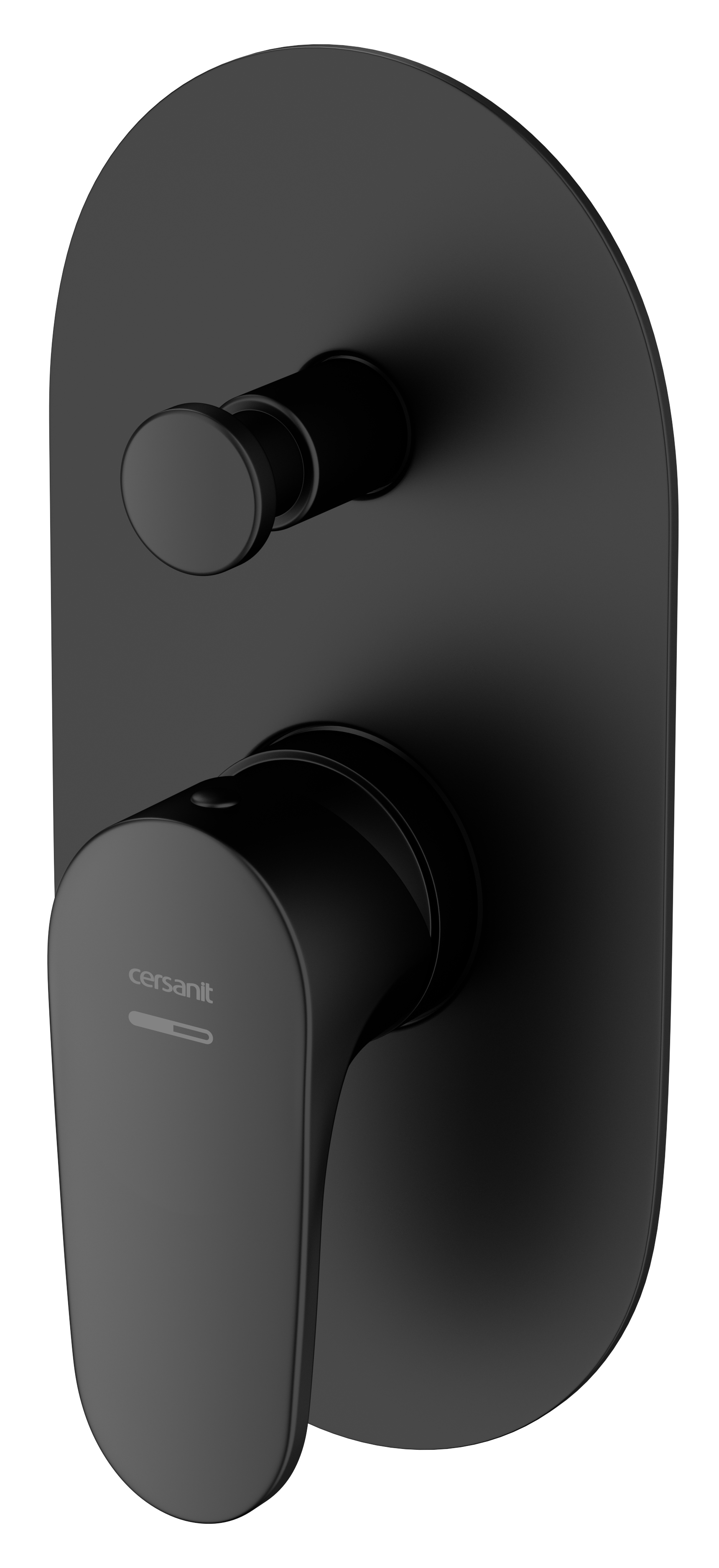 Cersanit Inverto grifo de bañera y ducha empotrado negro-oro S951-282