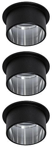 Paulmann Gil lámpara de techo 3x6 W negro-hierro 93383
