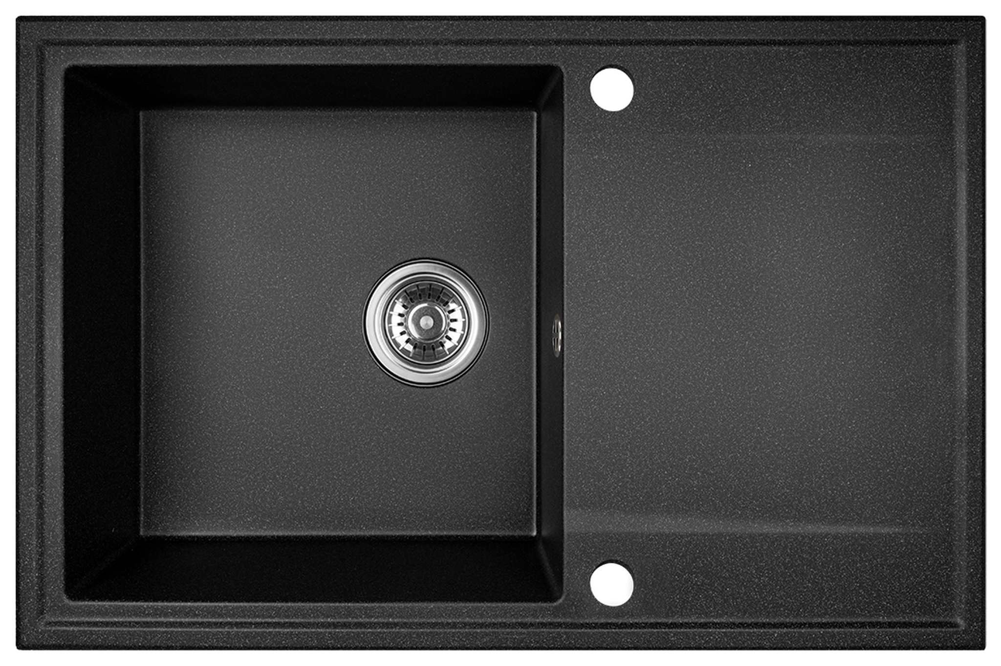 Kuchinox Hunter fregadero de granito 67x44 cm negro SBU711T