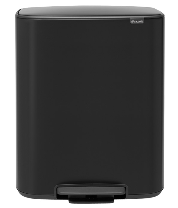Brabantia Bo contenedor de residuos 60 l negro 211508