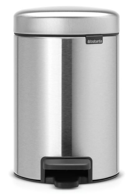 Brabantia NewIcon papelera 3 l acero-negro 113222