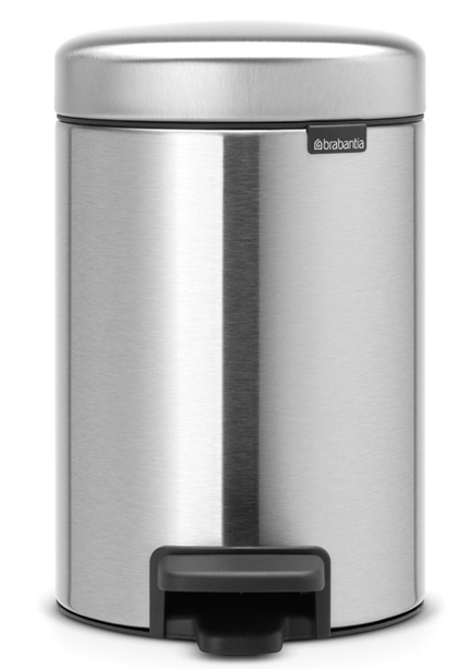 Brabantia NewIcon papelera 3 l acero-negro 112164