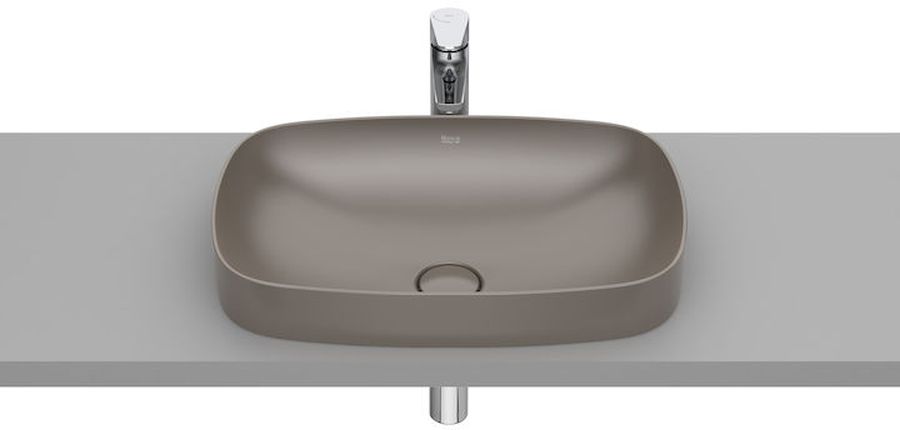 Roca Inspira lavabo 55x37 cm rectangular empotrado marrón/beige A327504660