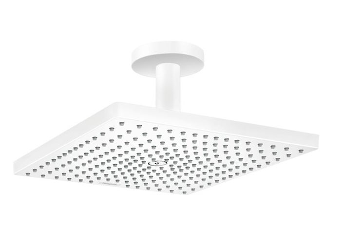 Hansgrohe Raindance brazo de ducha con efecto lluvia 30x30 cm cuadrada blanco 26250700