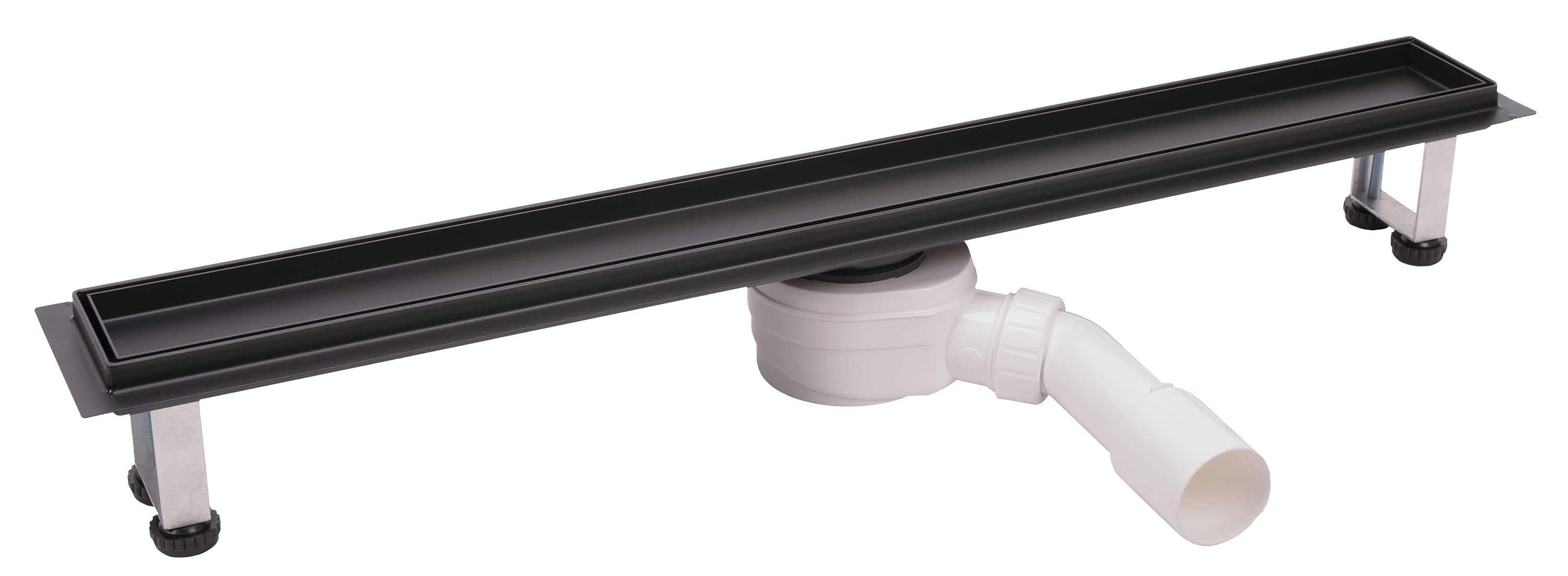 Ferro desagüe de ducha 80 cm negro OLP1-80-BL